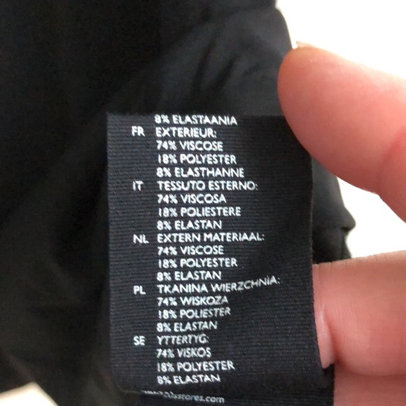 COS Black Dress With Pleated Skirt - Picture 8 of 9